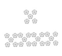 CLISPEED Botones Decorativos De Cristal Para Coser Botones De Zinc Con Diseño Floral Brillantes Y Resistentes Para Ropa Chaquetas Y Manualidades 5 Piezas X 5