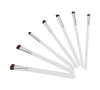 CLISPEED Brochas para Sombras de Ojos y Cerdas de Caballo Set de 7 para Mango de Madera Fácil de Llevar Principiantes y Profesionales en Maquillaje Coreano