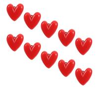 CLISPEED Broche Corazón Rojo Pequeño de Resina, Pin de Solapa para San Valentín, Accesorio Decorativo para Ropa, 1 Unidad, Adecuado para Fiesta y Obsequio Romántico