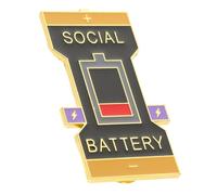 CLISPEED Broche De Batería Social Pin De Moda Para Mujer Broche De Creativo Accesorio Para Vestir Para Eventos De Fiesta o Diario