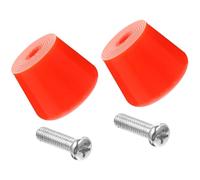 CLISPEED Cabezal de Freno, para Patines de Ruedas PU 4 Piezas | Bloque para Patines con Dos , Montaje Compatible Quad Skate Toe Stop, Práctica en Pista, 4 Piezas