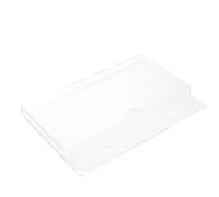 CLISPEED Caja Archivadora Transparente de Acrílico para Documentos A4, Ligera y Práctica para Organizar Archivos y Certificados en Oficina o Estudio