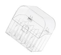 CLISPEED Caja de Almacenamiento Transparente Organizador Práctico de Maquillaje 15 Compartimentos Grandes Tapa y Diseño sin Rebabas para Lápiz Labial para Escritorio