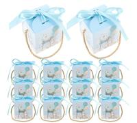 CLISPEED Caja de Dulces 20 Piezas para Decoración y Embalaje de Regalos Varios estilos Azul de Cartón Varios estilos para Baby Shower en Fiestas Infantiles