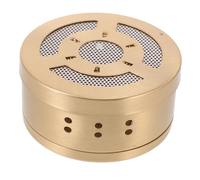 CLISPEED Caja de Moxibustión de Cobre Grueso Portátil Equipo de Terapia de Moxa para Acupuntura Regulación del Frío Corporal y Humedad Uso Meditación Sueño y Trabajo