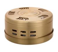 CLISPEED Caja de Moxibustión Portátil de Cobre Macizo Ajustable, Accesorio de Masaje sin Humo, Tamaño Compacto para Uso Doméstico y Terapia de Acupuntura Eficaz