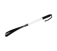 CLISPEED Calzador Portátil Retráctil Negro Mango Largo de Aluminio y Plástico Hogar, Ayuda a Reducir el Dolor de Espalda y Facilita Ponerse los Zapatos