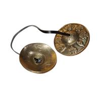 CLISPEED Campanas de Meditación Nepal de Percusión Artesanal Platillos para Yoga y Mindfulness Instrumento Compacto y Fácil de Usar para Prácticas Budistas y Relajación