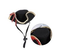 CLISPEED Capucha para Mascotas Casco Perro Pirata vestirse Gorro de Mascota Pirata Disfraces Traje Sombreros de Vestir para Perros