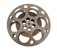 CLISPEED Carrete de Tira de Película de Hierro Dorado Vintage, Decoración Retro Ligera y Visual para Fiestas Temáticas de Cine y Noches de Teatro