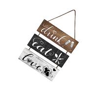 CLISPEED Cartel Colgante de Madera Decorativo para Cocina y Letrero de Pared con Diseño Único para Hogar Señal de Bienvenida para Puertas y Recepciones