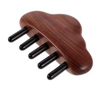 CLISPEED Cepillo de Masaje de Madera Natural Peine Multifuncional para Acupresión y Modelado Corporal Masajeador Manual para Cabelludo y Spa Casa o Viaje