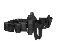 CLISPEED Cinturón de Servicio Multifunción Negro Bolsillo Táctico y Tela Oxford para Entrenamiento y Actividades al Aire Libre, Experiencia Cómoda y Almacenamiento Múltiple