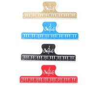 CLISPEED Clip de Partitura de Piano Abs Pianistas, Paquete de 4 Piezas que Mantiene Páginas Abiertas y Facilita la Lectura de Libros Grandes