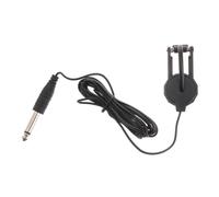 CLISPEED Clip Pickup para Violín y Guitarra Acústica Transductor Piezoeléctrico con Jack Cable Compatible con Mandolina Banjo Ukelele y Laúd Fácil de Colocar y Quitar