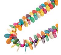 CLISPEED Collar Bohemio de Cuentas de Concha para Mujer Collar Llamativo de Cuentas de Colores para Fiesta Hawaiana