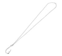 CLISPEED Collar Colgante De Anzuelo Vintage Retro Aleación Para Hombre y Mujer Joyería Urbana Noche Estilo Punk Tamaño Grande