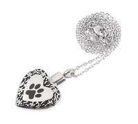 CLISPEED Collar De Urna para Cenizas De Perro Perfume Urna Multiusos Memoria De Mascotas Colgante Cuello