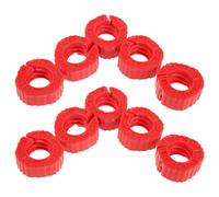 CLISPEED Collares de Extremo de Barra de Mancuernas Rojos Tuercas Antiaflojamientos de PP, 10 Piezas para Gimnasio y Entrenamiento en Casa