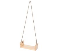 CLISPEED Columpio de Madera Natural para Bebés Cojín Ergonómico Acolchado Modelo Beige sin Flores Accesorio para Fotografía de Recién Nacidos y Sesiones de Fotos Interiores y Exteriores