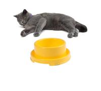 CLISPEED Comedero Antivoracidad para Mascotas Circular De Plástico Resistente para Perros y Gatos Pequeños y Medianos Adecuado para Alimentación Casa