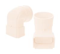 CLISPEED Conector Adaptador para Bajante de Canalón de Plástico, Extensión y Desviador de Agua Lluvia, Fácil Montaje para Canaletas en Viviendas y Construcciones