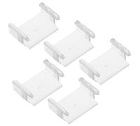 CLISPEED Conectores Transparentes para Vías De Tren, Bloqueadores De Pista De Plástico para Niños, Paquete De 5 Piezas, Adaptadores Seguros para Juegos Casa, Guardería y Escuela