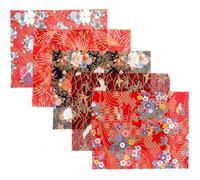 CLISPEED Conjunto de Telas de Algodón para Manualidades Diseño Japonés y Estampado de Flores Pequeñas Adecuado para Patchwork y Costura DIY