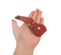 CLISPEED Correa de Clavijero de Guitarra Acústica Marrón Vintage 4 Piezas con Estuche para Púas y Adaptador Antideslizante para Correa de Cuello Accesorios para Guitarra Eléctrica y