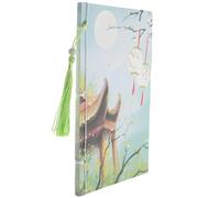 CLISPEED Cuaderno Clásico A5 de Papel Encuadernación en Hilo Estilo Chino, Cuaderno para Llevar un Diario y Tomar Notas, Libreta para Planificador de Trabajo y Tareas, Diseño Acuarela