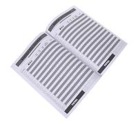 CLISPEED Cuaderno de seguimiento de gastos de presupuesto con amplio espacio de escritura y seguimiento completo de facturas, planificador mensual de facturas en papel azul encuadernado en espiral