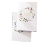 CLISPEED Cuadernos de Votos Matrimoniales para Bodas, 2 Piezas en Papel Diseño Delicado y Colores Variados, Ideales para Ceremonia y Recuerdos Obsequios
