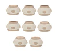 CLISPEED Cubiertas para Patas de Silla de Silicona Antideslizantes 8 Piezas, Protectores para Muebles Que Cuidan Suelos Duros como Madera y Vinilo, Fundas Silenciosas para Uso Doméstico y