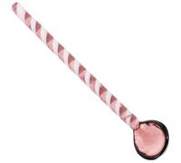 CLISPEED Cuchara de Vidrio para Café de Mango Largo Espiral Multicolor, Cucharita para Leche y Postre, Apta para Desayuno y Uso en Hogar, Cocina y Restauración