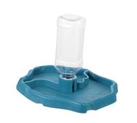 CLISPEED Cuenco Automático de Agua para Reptiles con Sistema de Llenado Continuo Fácil de Limpiar para Tortugas Geckos y Pequeños Reptiles Terrarios Color Azul Lago