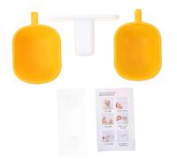 CLISPEED Cuenco Colgante Doble para Mascotas Comedero Automático para Gatos y Perros Diseño Antiahogo y Fácil Limpieza Capacidad Aumentada para Alimentación Cómoda