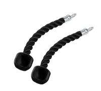 CLISPEED Cuerda tríceps para Gimnasio, 2 Piezas, Heavy-Duty, Negro, TPR・Nylon, Compatible con Cable Machine y Universal Gym System, para Ejercicios de Fuerza