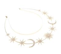 CLISPEED Diadema con Aro de Nuestra Señora Tocado de Diosa Luna para Decoración de Cumpleaños para Mujeres Tocado de Fiesta para Niñas y Mujeres