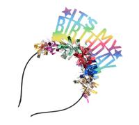 CLISPEED Diadema de Cumpleaños Adultos Diseño Único, Material Plástico Cómodo y Uso Versátil para Celebraciones y Fiestas de Cumpleaños