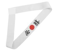 CLISPEED Diadema Japonesa de Pañuelo Blanco para Karate y Cocina, Ligera y Versátil de Fibra de Poliéster Estilo Tradicional Guerrero Japonés