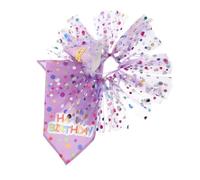 CLISPEED Disfraces para Mascotas con Gorro Falda Tutú y Bandana para Gatos y Perros Pequeños Traje de Cumpleaños Reutilizable y Cómodo para Fiestas