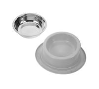CLISPEED Elevated Cat Bowl Angled Stainless Steel with Nonskid Base For Cats and Small Dogs Stable Feeding Dish Suitable For Dry and Wet Food Easy To Clean Bowl