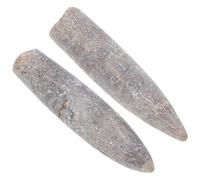 CLISPEED Especímenes Naturales de Belemnita Fósil para Estudios de Paleontología y Geología, Material Educativo Mineral Fácil de Exhibir, 2 Piezas para Aprendizaje Táctil