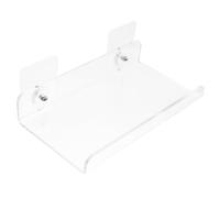 CLISPEED Estante de Pared Acrílico Transparente Corto para Libros Soporte Expositor de Libros y Revistas Estantería Práctica y Decorativa para Hogar Oficina o Biblioteca