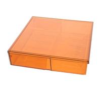 CLISPEED Estuche de Almacenamiento de Péptidos, Estuche para Guardar Insulina, Caja de Medicamentos Opaca de Acrílico Marrón para 10, Uso Hospitalario Emergencia