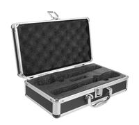 CLISPEED Estuche Rígido para Micrófono Profesional Protección contra Golpes y Caída, Material Abs y Aleación de Aluminio, Adecuado para Viaje y Almacenamiento Seguro
