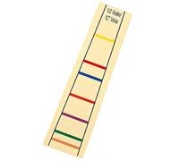 CLISPEED Etiqueta Adhesiva Fácil de Adherir en Papel para Viola de 12 Pulgadas Color Amarillo para Práctica y Aprendizaje de Principiantes