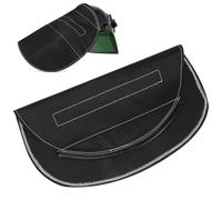 CLISPEED Extensión para Casco de Soldador Negra Funda Protectora de Cuello Ignífuga Accesorio Compatible para Equipo de Protección Personal en Soldadura Cobertura Trasera Segura y