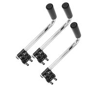 CLISPEED Extensores y Agarre Seguro de Manija de Empuje para Silla de Ruedas de Acero Inoxidable 3 Piezas Instalación Fácil para Usuarios de Estatura Alta y Adultos Mayores