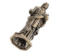 CLISPEED Figura de Jesús Miniatura de Latón Resistente Estatua Espiritual Pequeña para Microjardín Adorno Devocional Portátil para Meditación y Decoración de Escritorio Obsequio